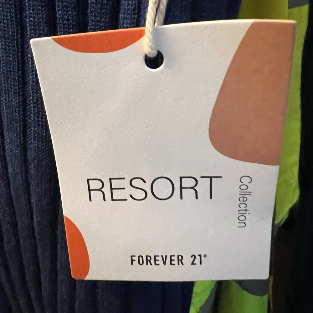 Forever 21 Navy Ribbed Cardigan - Picture 7 of 7